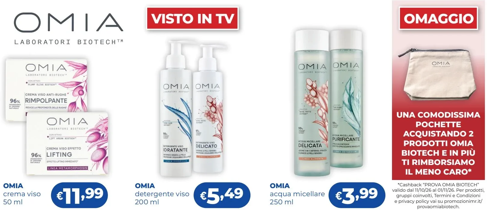 Ritaglio volantino Acqua & Sapone - Offerta Acquaesapone ritaglio pag09 omia valida dal 11/10 al 01/11