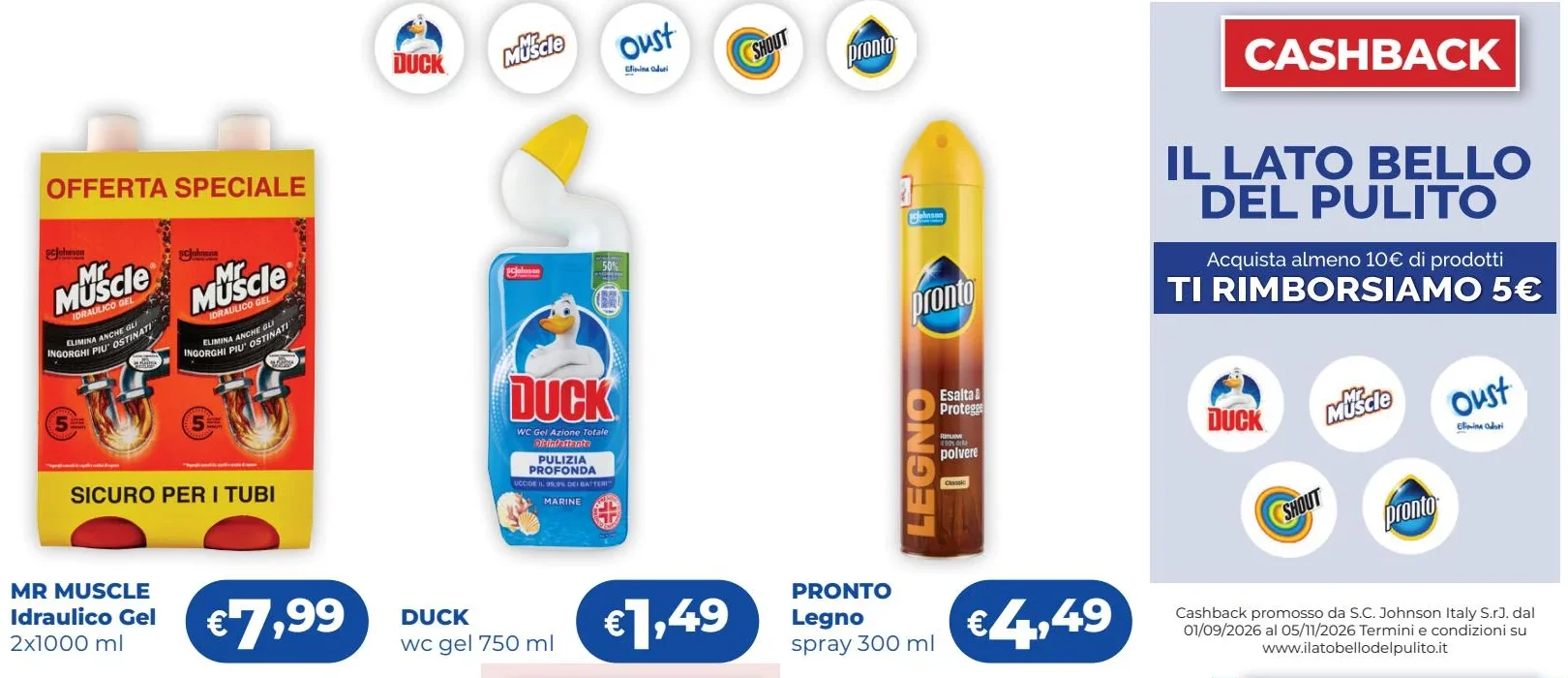 Ritaglio volantino Acqua & Sapone - Offerta Acquaesapone ritaglio pag18 scjohnson valida dal 11/10 al 01/11