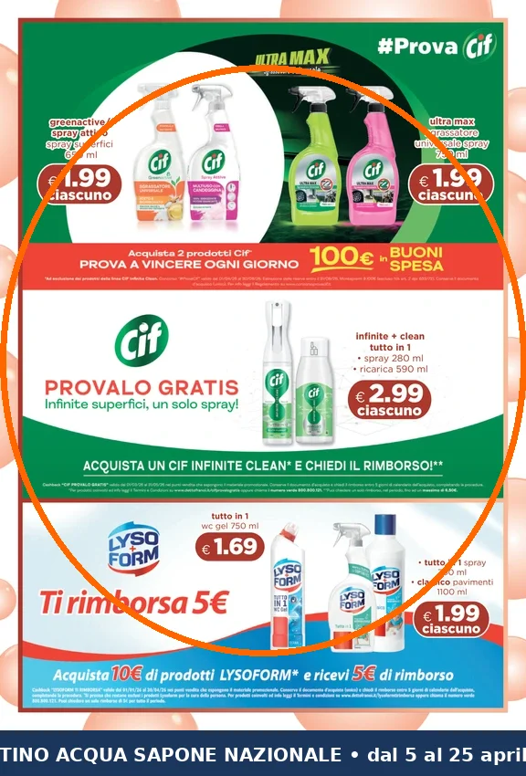 Ritaglio volantino Acqua & Sapone - Offerta Ritaglio pag05 cif valida dal 09/04 al 29/04