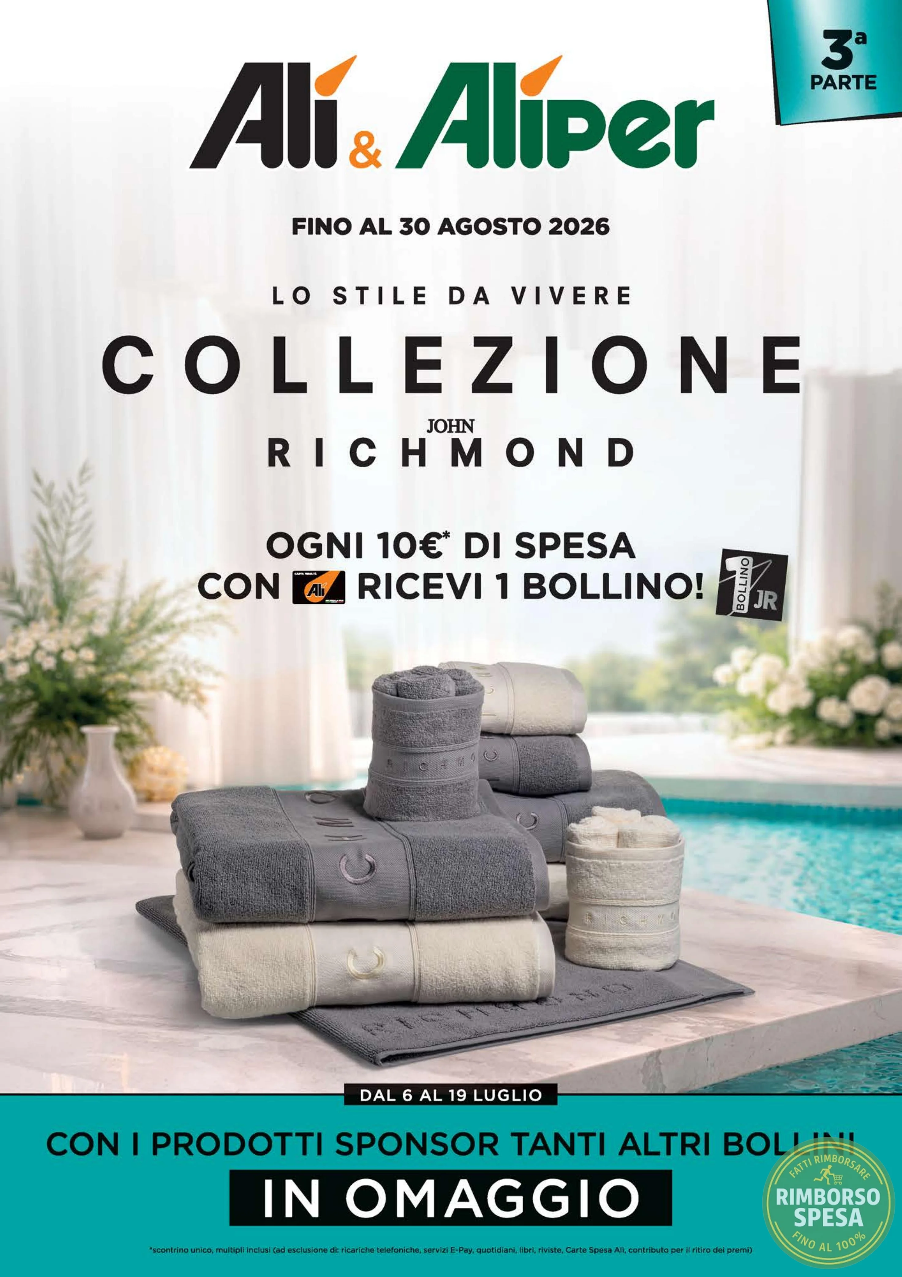 Ritaglio volantino Alì - Offerta Copertina Alì valida dal 06/07 al 19/07