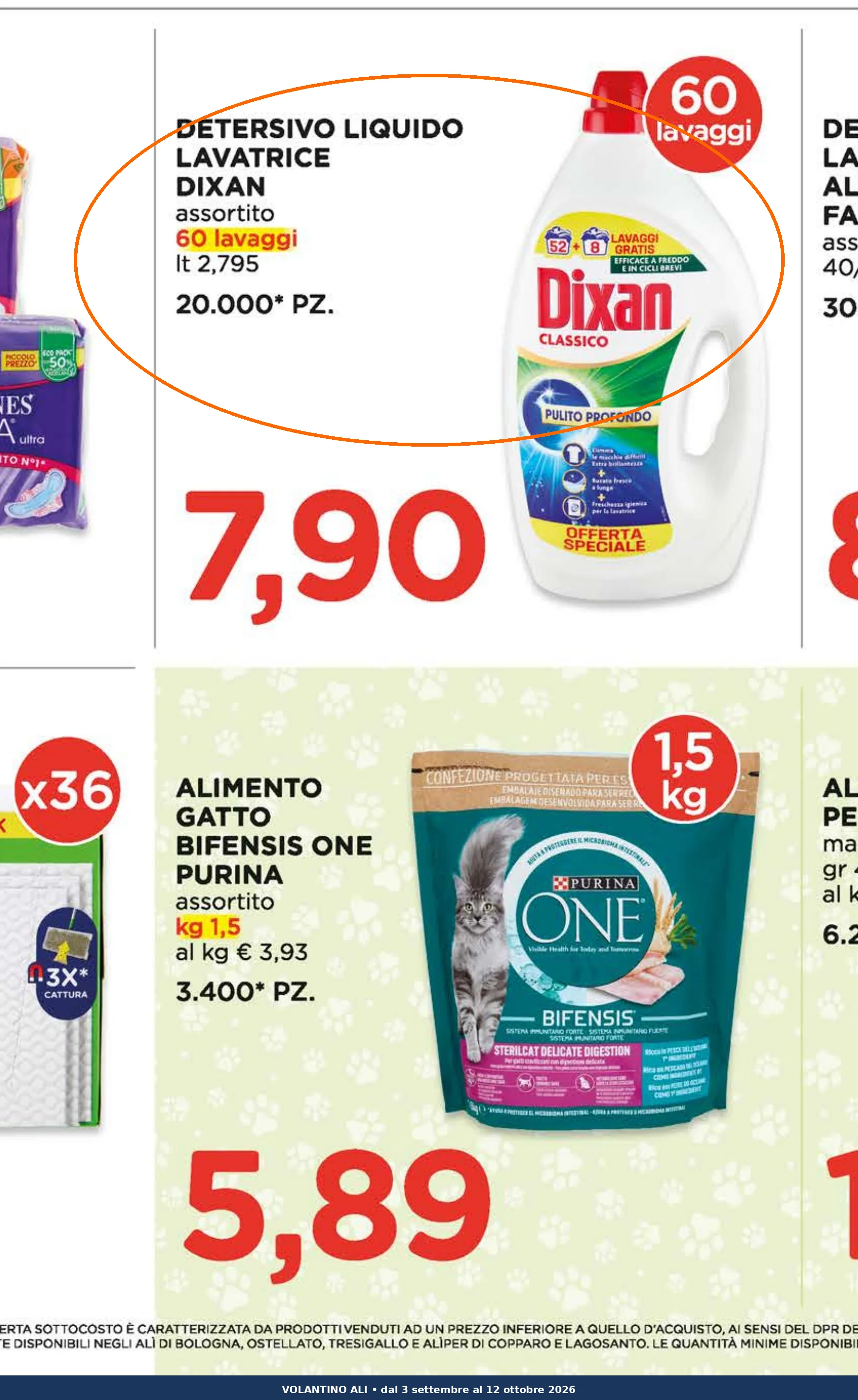 Ritaglio volantino Alì - Offerta Ritaglio pag09 dixan valida dal 03/09 al 12/10