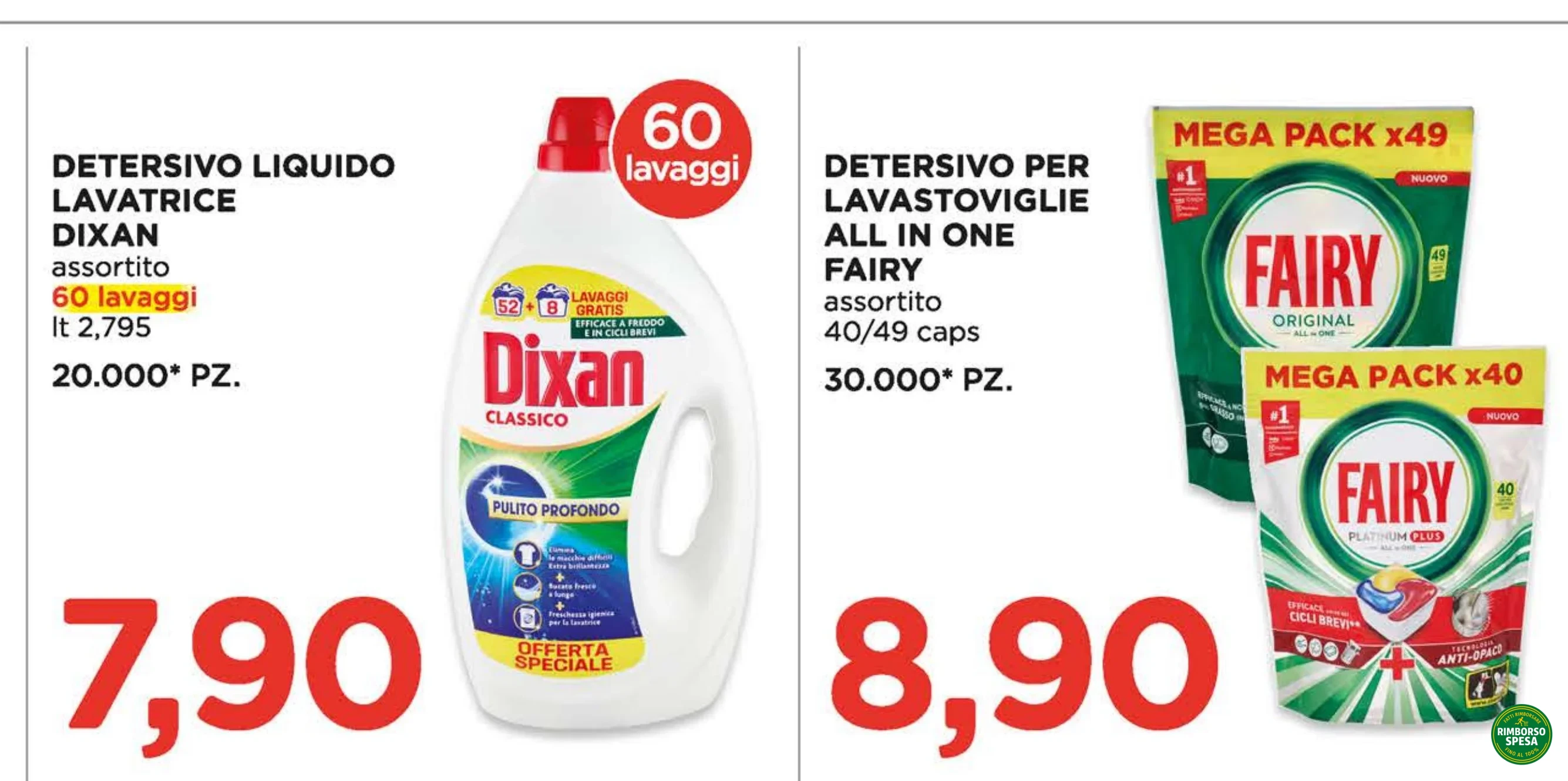 Ritaglio volantino Alì - Offerta Ritaglio pag09 dixan fairy valida dal 05/10 al 28/10