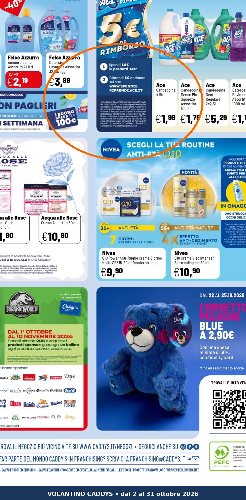 Ritaglio volantino Caddy's - Offerta Ritaglio pag08 spendi e riprendi valida dal 02/10 al 31/10