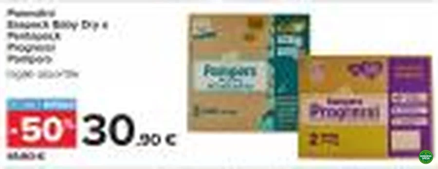 Ritaglio volantino Carrefour Iper - Offerta Ritaglio pag26 pampers valida dal 13/10 al 22/10