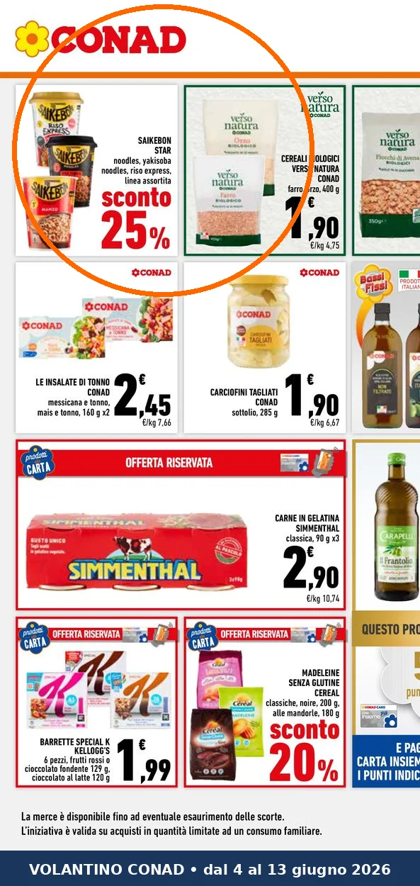 Ritaglio volantino Conad - Offerta Ritaglio pag07 star valida dal 04/06 al 16/06
