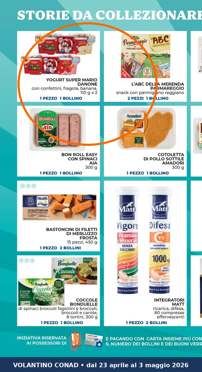 Ritaglio volantino Conad - Offerta Ritaglio pag20 danone valida dal 23/04 al 03/05