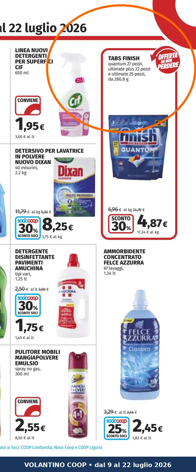 Ritaglio volantino Coop - Offerta Ritaglio pag24 plus valida dal 09/07 al 22/07