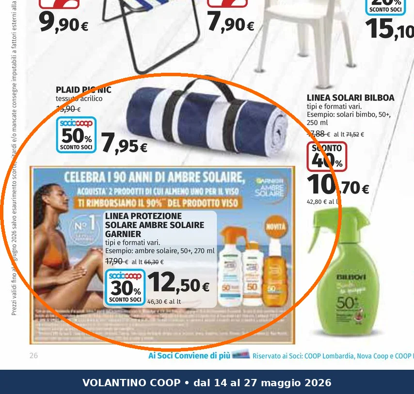Ritaglio volantino Coop - Offerta Ritaglio pag26 ambre valida dal 14/05 al 27/05