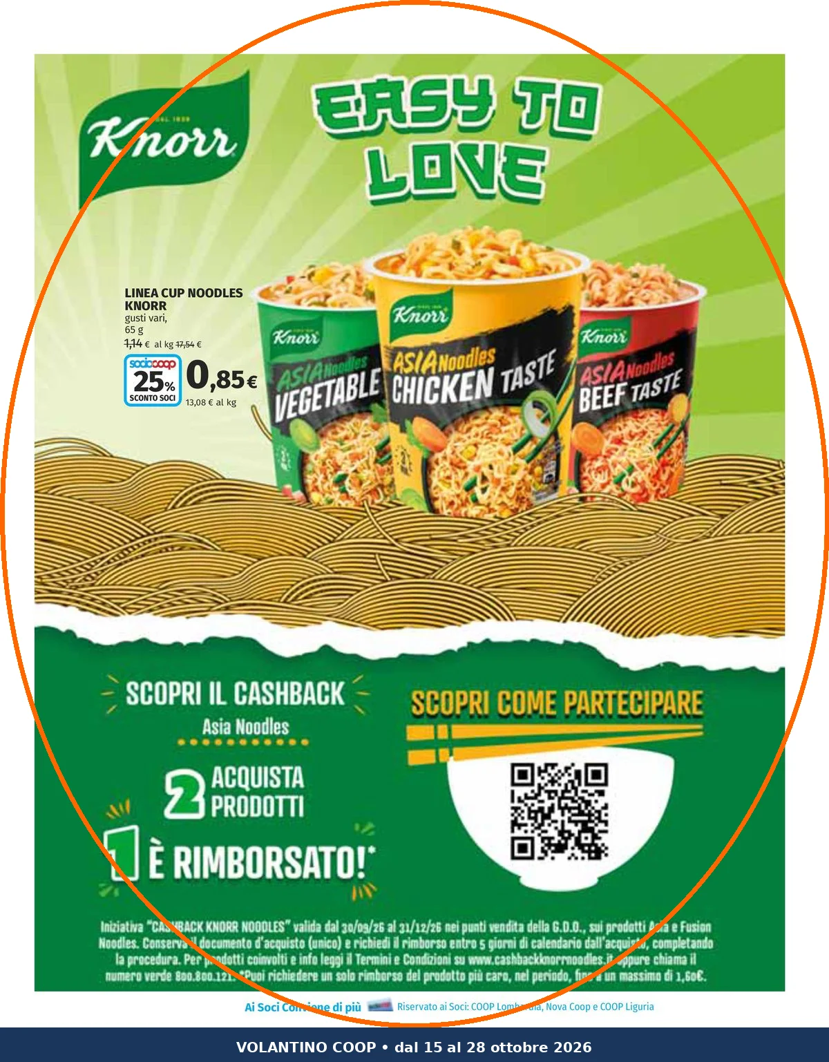 Ritaglio volantino Coop - Offerta Ritaglio pag35 knorr valida dal 15/10 al 28/10