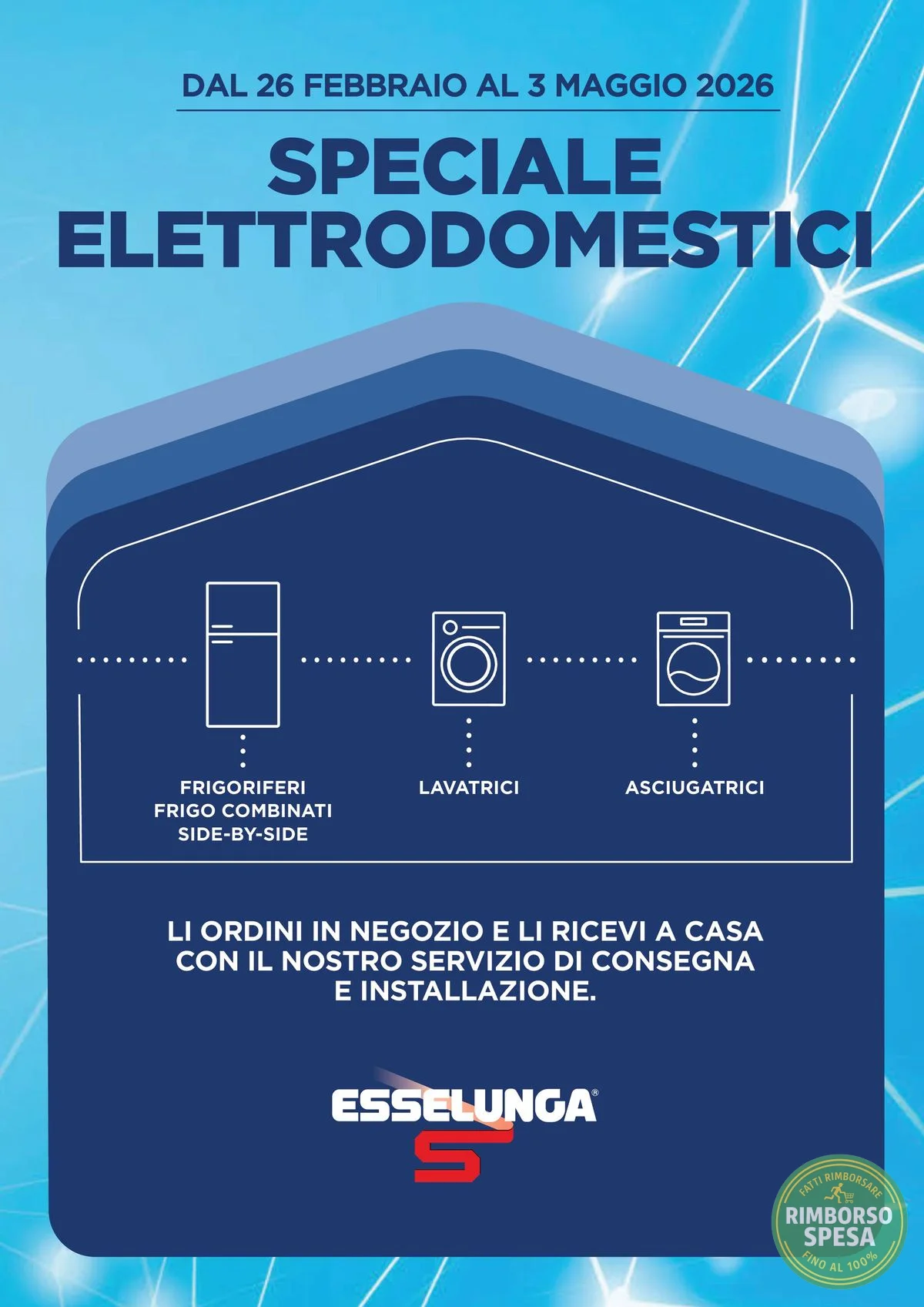 Ritaglio volantino Esselunga - Offerta Copertina Esselunga valida dal 26/02 al 03/05