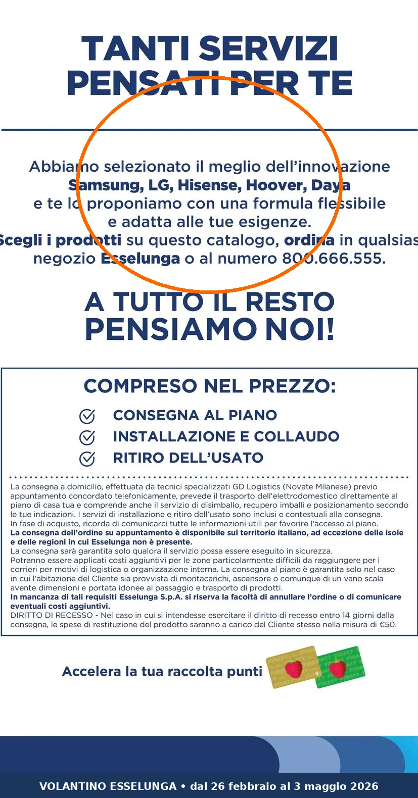 Ritaglio volantino Esselunga - Offerta Ritaglio pag03 hisense valida dal 26/02 al 03/05