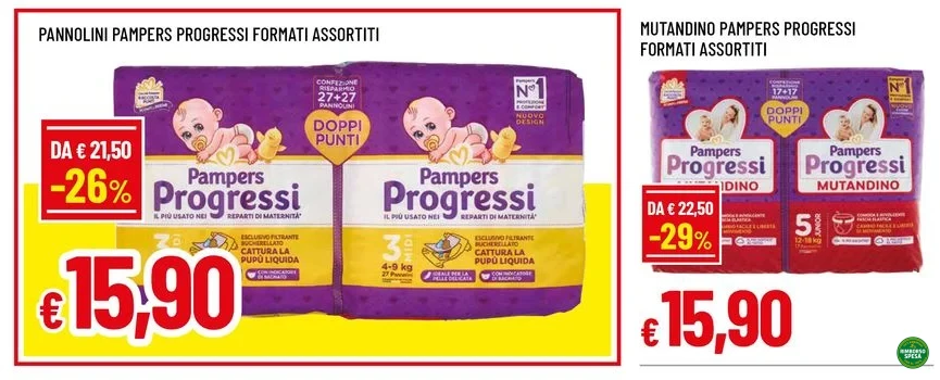 Ritaglio volantino Famila - Offerta Famila 935339 ritaglio pag27 pampers valida dal 01/10 al 28/10