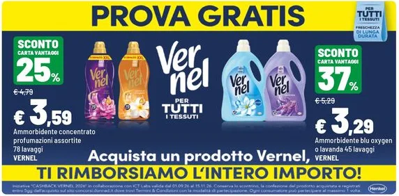 Ritaglio volantino Iper La grande i - Offerta Iper 949775 ritaglio pag25 vernel valida dal 12/10 al 25/10