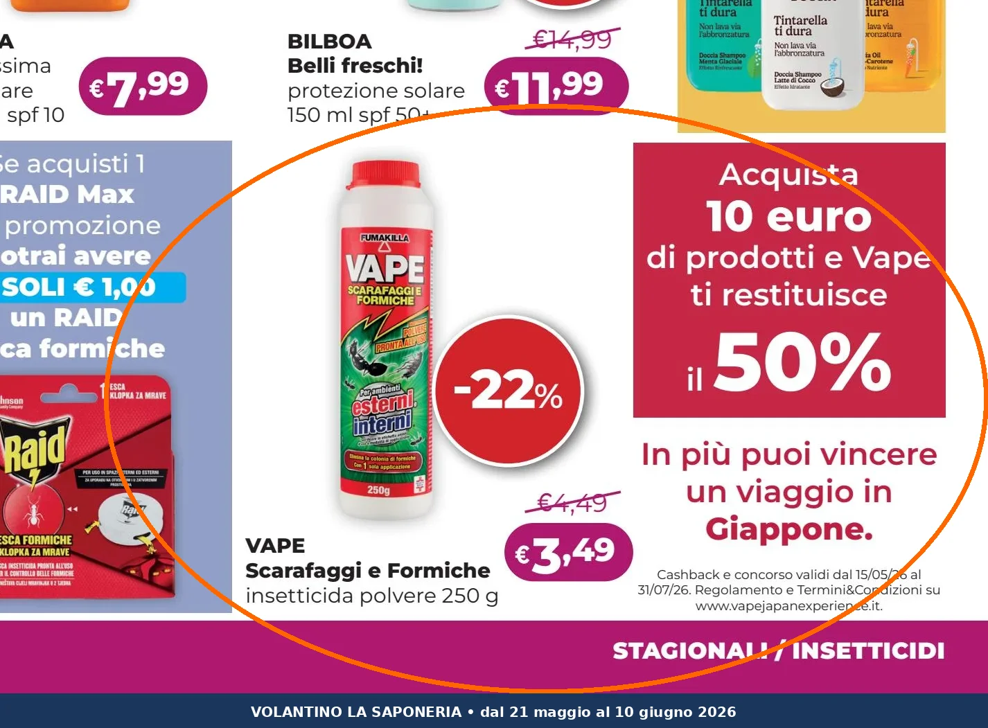 Ritaglio volantino La Saponeria - Offerta Ritaglio pag12 vape valida dal 21/05 al 10/06