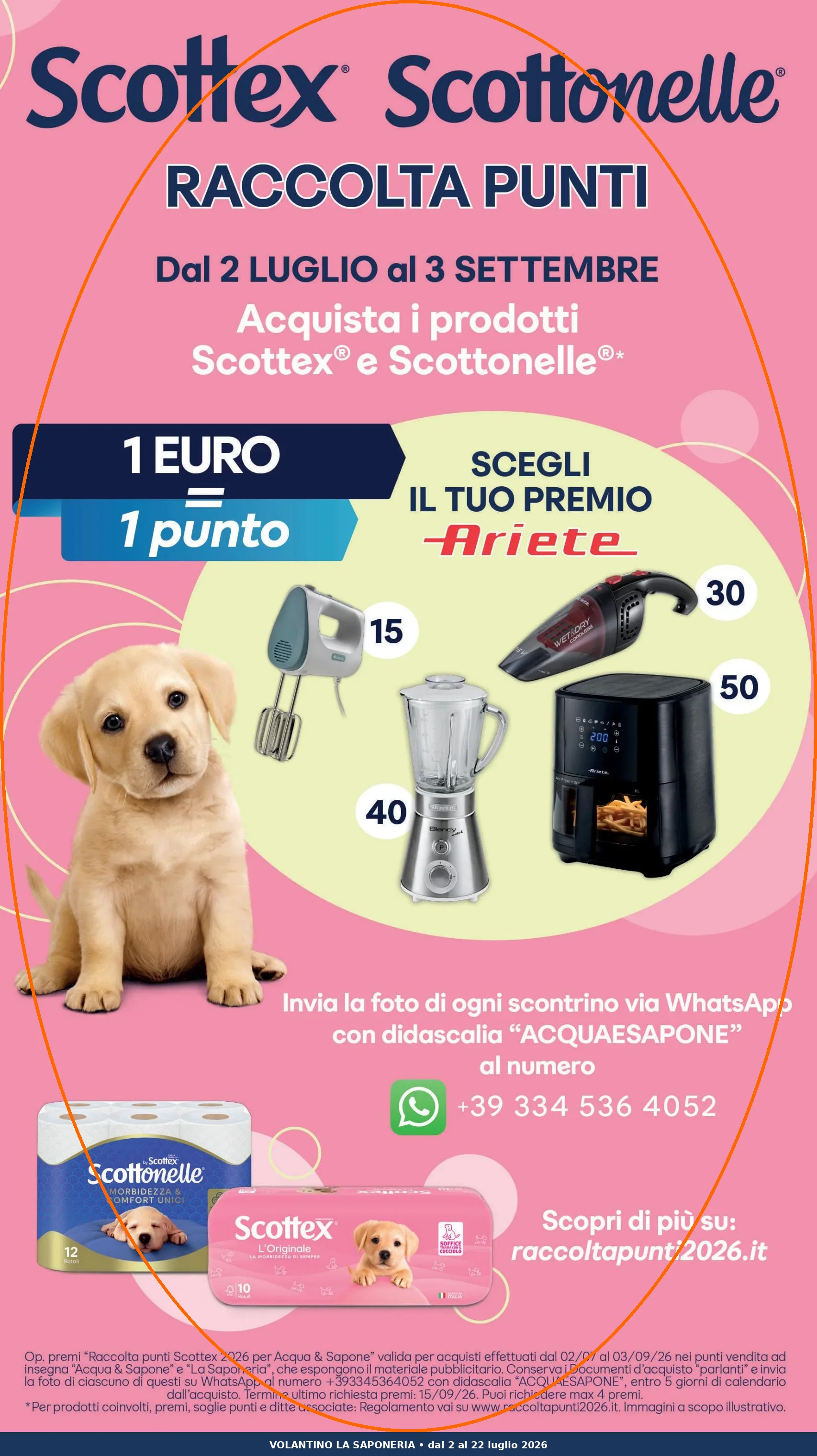 Ritaglio volantino La Saponeria - Offerta Ritaglio pag16 scottex valida dal 02/07 al 22/07