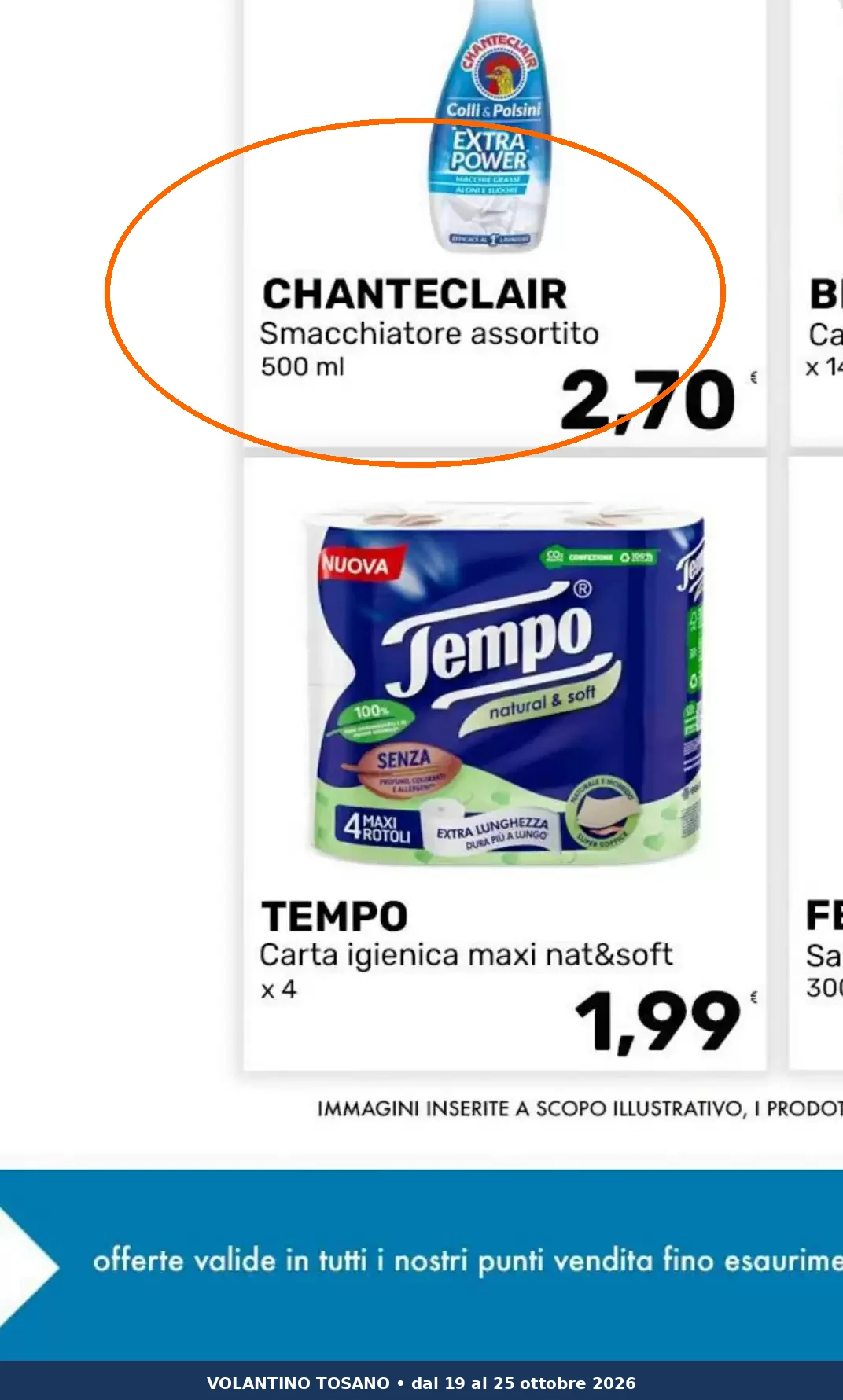 Ritaglio volantino Iper Tosano - Offerta Ritaglio pag02 chanteclair valida dal 19/10 al 25/10