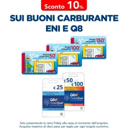 Esselunga ti regala il 10% sui buoni carburante Eni e Q8!