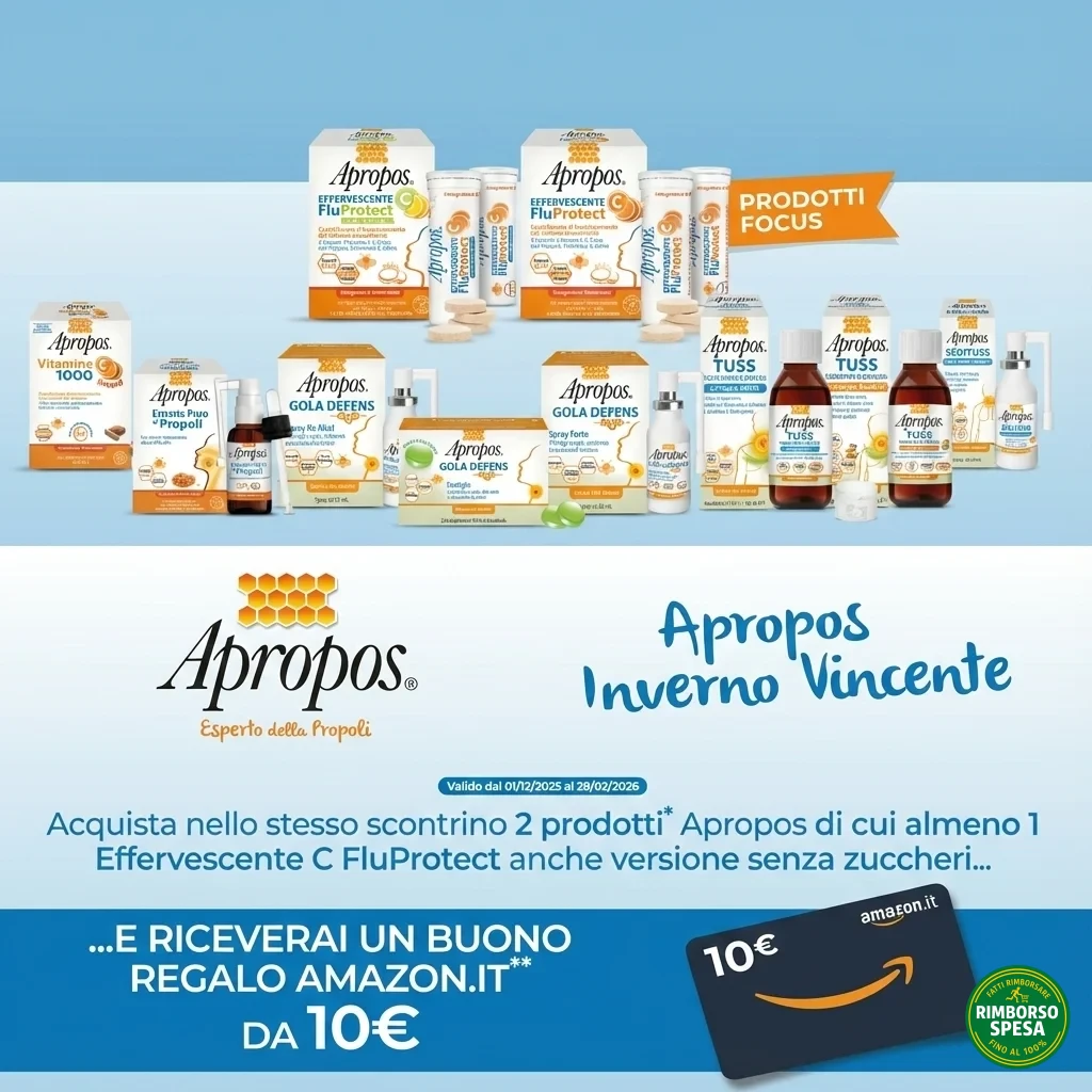 Premio Apropos Inverno Vincente: Buono Amazon da 10€!
