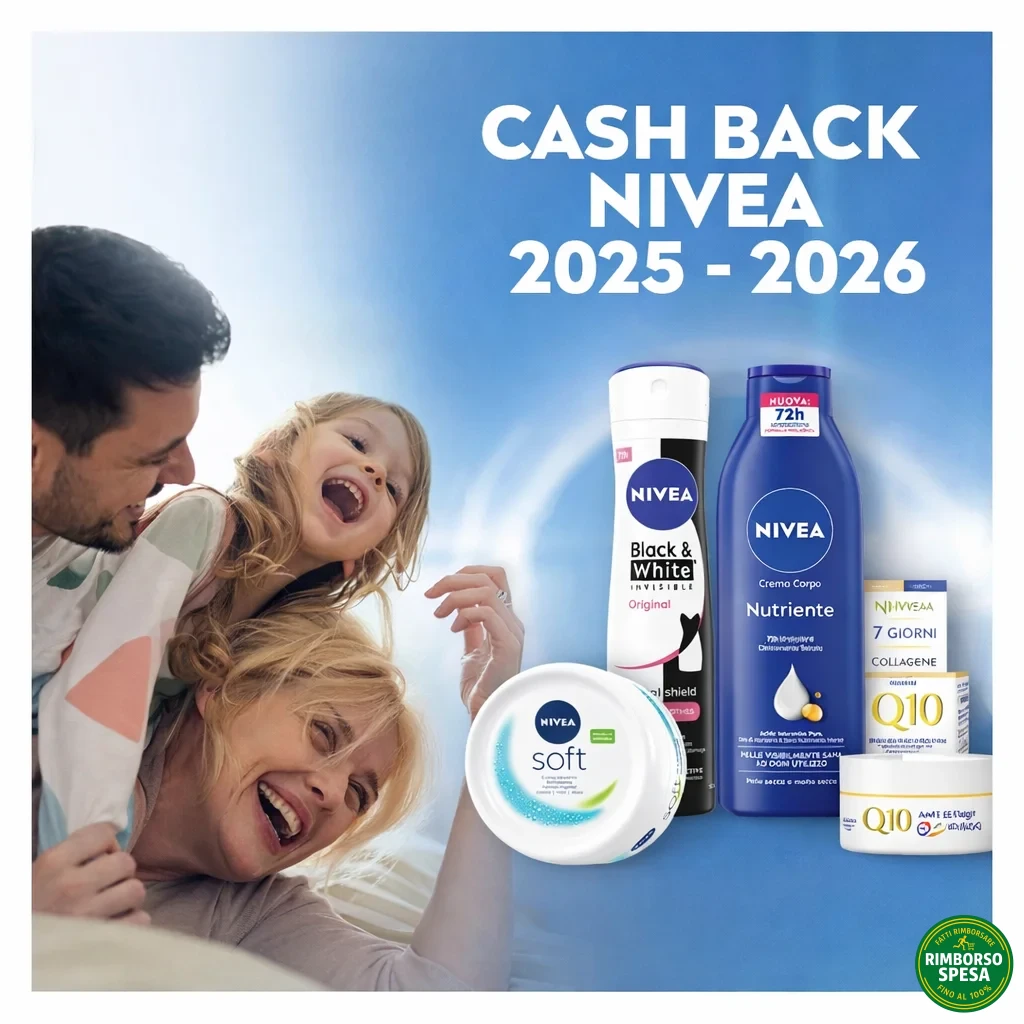 Cash Back NIVEA e Labello: Ricevi 10€ di Rimborso