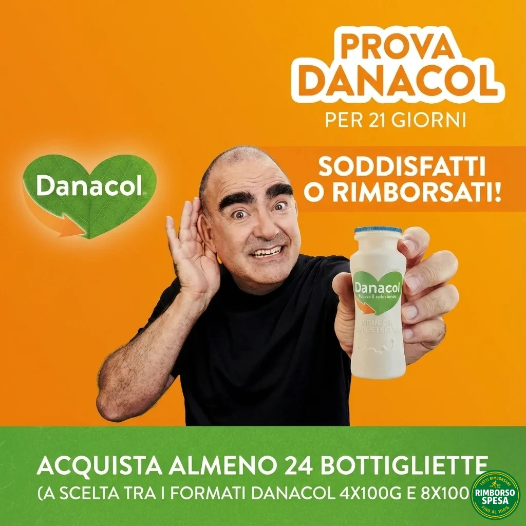 Danacol Soddisfatti o Rimborsati: fino a 19,44€ di rimborso