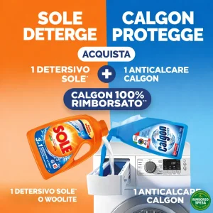 Festa del Bucato: Calgon 100% Rimborsato