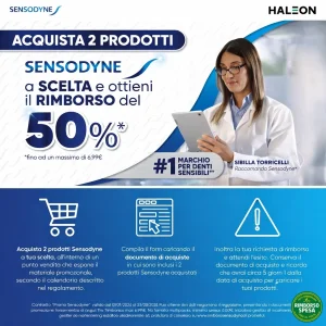 Sensodyne ti Rimborsa il 50% su Dentifrici e Spazzolini
