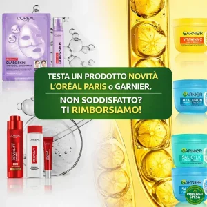 L'Oréal Paris e Garnier: Soddisfatti o Rimborsati al 100%