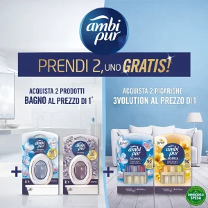 Ambipur ti Rimborsa il Meno Caro: fino a 5 euro su Bagno e Refill