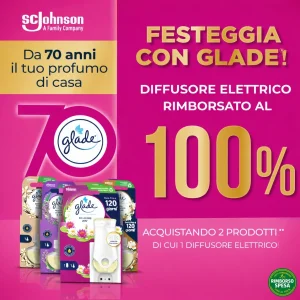 Glade ti Regala il Diffusore Elettrico: Cashback 100%