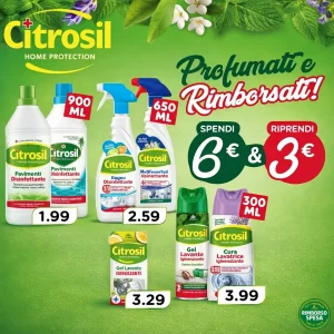 Citrosil ti Rimborsa 3 euro sui Prodotti per la Casa