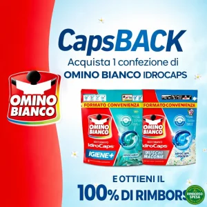 Omino Bianco ti Rimborsa il 100% sugli IdroCaps da Esselunga