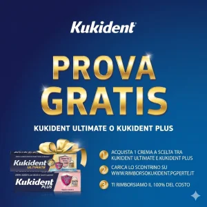 Kukident ti Rimborsa il 100%: Crema Adesiva Gratis