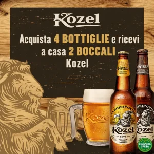 Kozel ti Regala i Boccali: 2 Boccali Birra in Omaggio