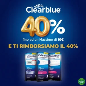 Clearblue ti Rimborsa il 40% sui Test di Gravidanza