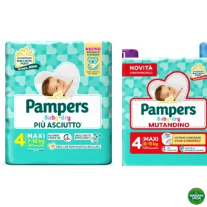 Pampers + Esselunga: carta regalo da 10€ con 2 Ultrapacchi Baby-Dry