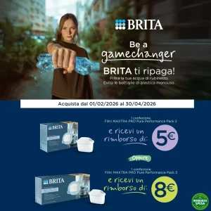 Cashback BRITA: Rimborso fino a 8 euro sui Filtri Maxtra Pro