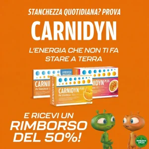 Carnidyn ti Rimborsa il 50% su Carnidyn Plus