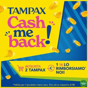 Tampax Cash me Back: Compra 2 e il Meno Caro te lo Rimborsano