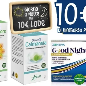 Serenil e Good Night: 10€ di cashback acquistando 2 prodotti in farmacia