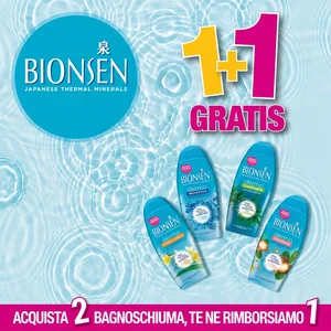 Bionsen Cashback 1+1: Compra 2 Bagnoschiuma, il Meno Caro è GRATIS