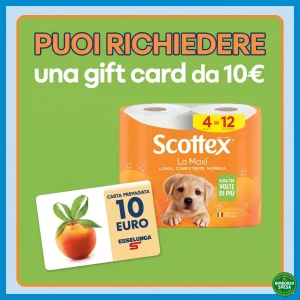 Scottex ti regala una Gift Card Esselunga da 10 euro