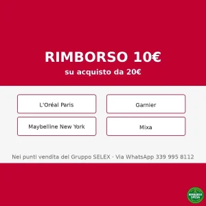 L'Oréal e Garnier ti Rimborsano 10€ da Selex