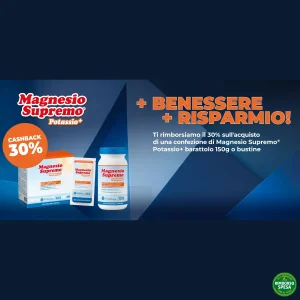 Natural Point ti Rimborsa il 30% sul Magnesio Supremo Potassio+