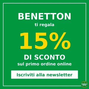 Benetton ti Regala un Codice Sconto del 15% sul Primo Ordine
