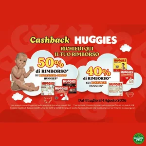 Huggies ti Rimborsa fino al 50% su Pannolini e Mutandine