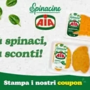 AIA ti Regala un Buono Sconto da 0,50€ sulle Spinacine