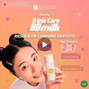 Erborian ti Regala un Campione Gratuito di Triple Care BB Milk