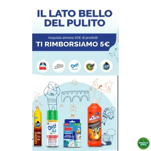 SC Johnson ti Rimborsa 5 euro su Duck, Mr.Muscle, Oust, Pronto e Shout