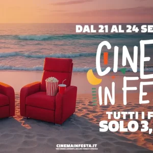 Cinema in Festa: Biglietto a soli 3,50€ dal 21 al 24 Settembre