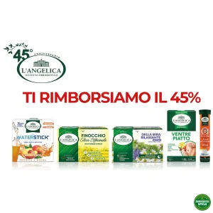 L'Angelica ti Rimborsa il 45% su Tisane e Integratori